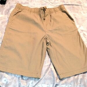 Wonder Nation Beige/Khaki Shorts SZ Boys XL (14-16) Stretch Pull On- EXC Cond!!!